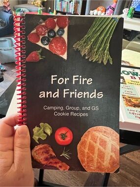 For Fire and Friends - Camping Group Cookie Recipes (Black Cover, Red Spiral)
